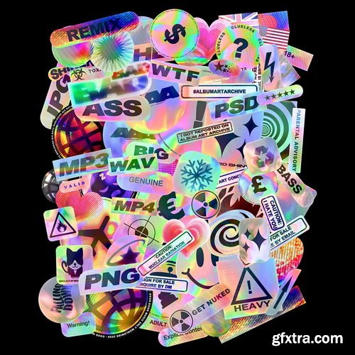 Gumroad - ALBUM ART ASSETS - HEAVY HOLOs