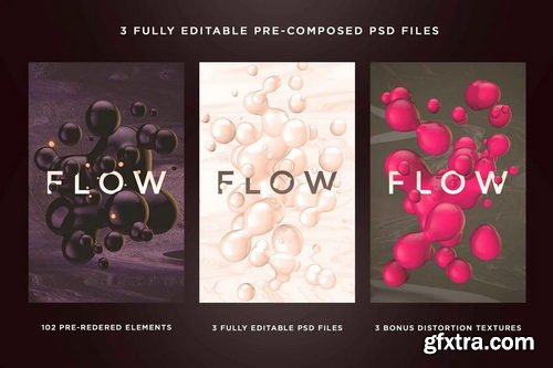 Rulebyart - Metaball Photoshop Templates