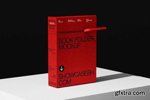 Showcase Mockup Studio - 365G_Book Folder Mockup Bundle