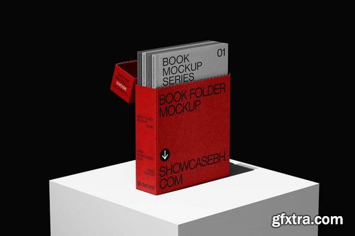 Showcase Mockup Studio - 365G_Book Folder Mockup Bundle