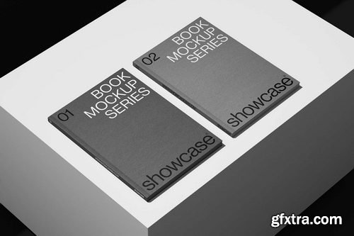 Showcase Mockup Studio - 365G_Book Folder Mockup Bundle