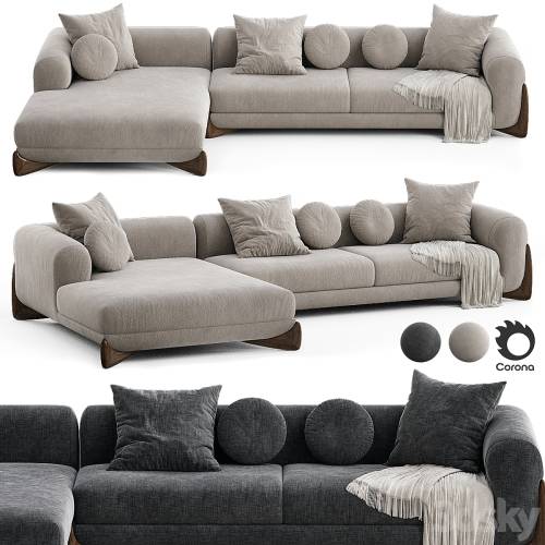 '3dsky Pro - Softbay Porada Modular Sofa'