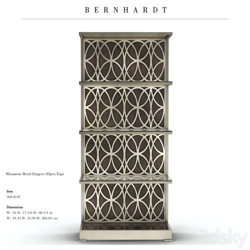 '3dsky Pro - Bernhardt, Miramont Metal Etagere'