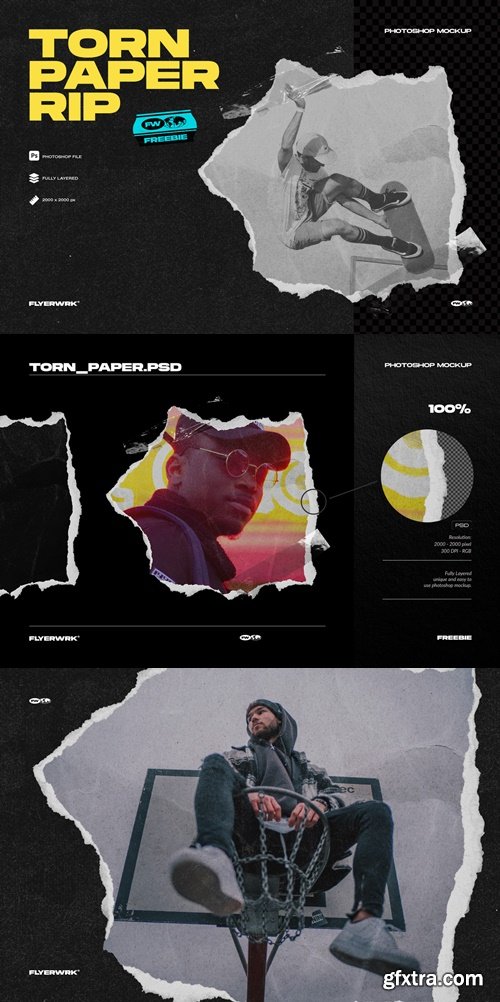 FLYERWRK - Torn Paper Rip