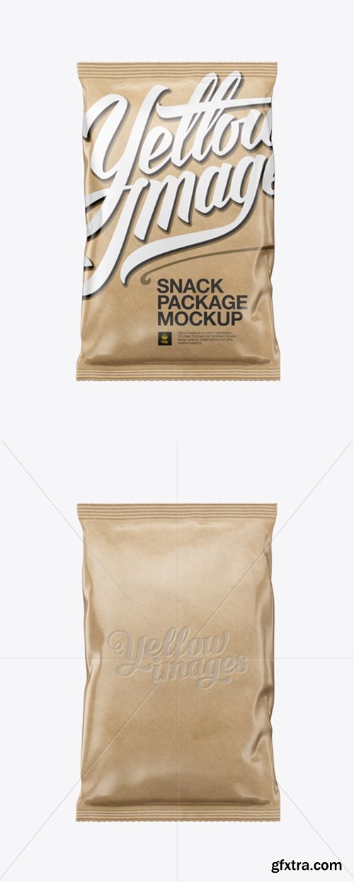 Kraft Snack Package Mockup - Front View 14345