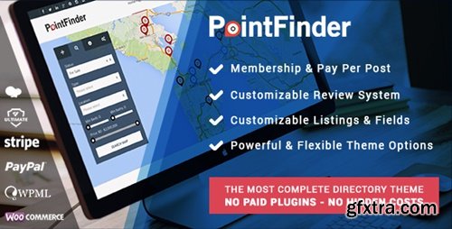 Themeforest - PointFinder | Directory & Listing WordPress Theme 10298703 v2.2.6