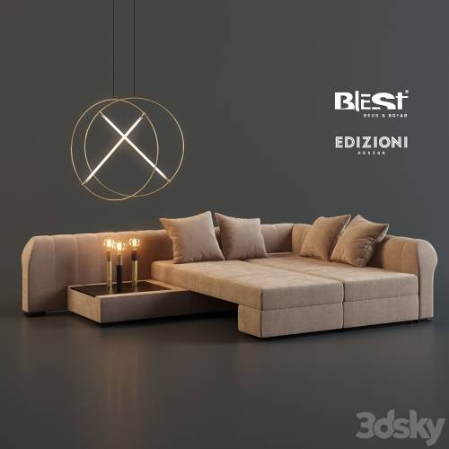 '3dsky Pro - Tradition sofa with Edizioni design'