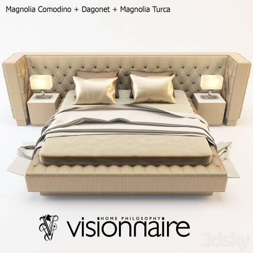 '3dsky Pro - Magnolia Comodino + Dagonet + Magnolia Turca'