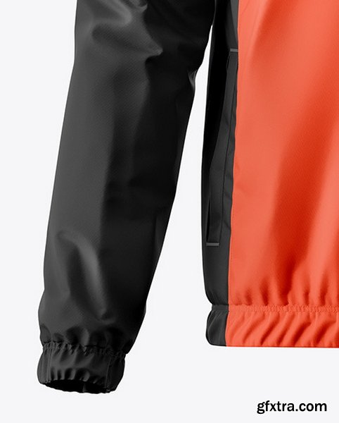 YellowImages - Hooded Windbreaker Mockup - Front View - 121029