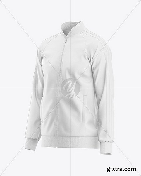 YellowImages - Men\'s Long Sleeve Track Jacket Mockup - Half Side View - 120884