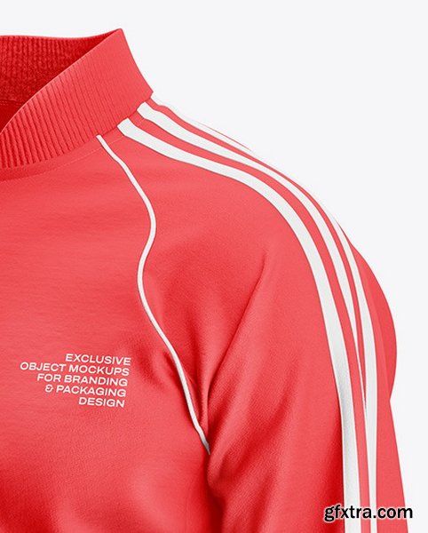 YellowImages - Men\'s Long Sleeve Track Jacket Mockup - Half Side View - 120884