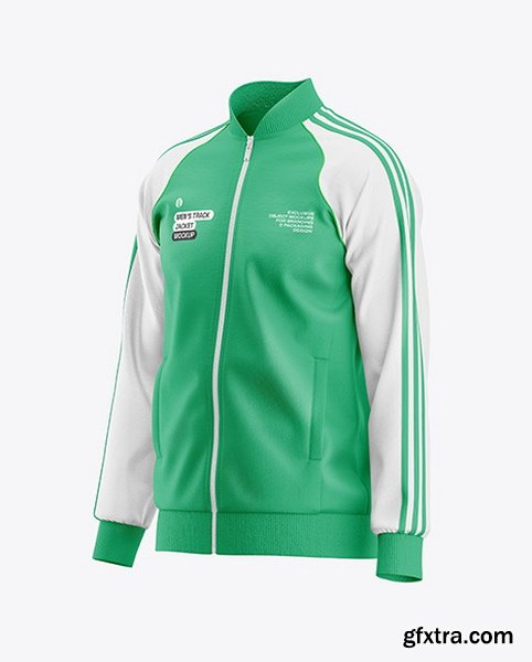 YellowImages - Men\'s Long Sleeve Track Jacket Mockup - Half Side View - 120884