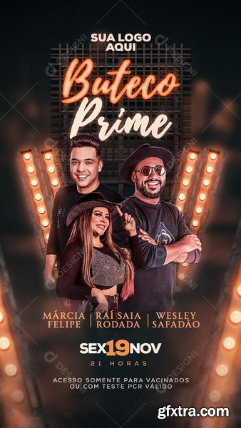 Designi - Feed Flayer Boteco Prime Marcia Felipe Social Media PSD Editável