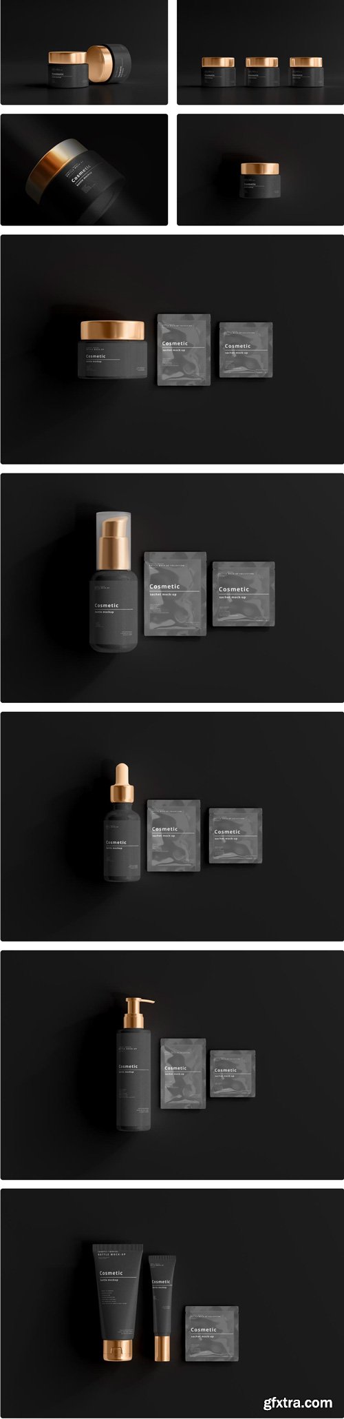 Mockupcloud - Dark Cosmetic Branding Mockups
