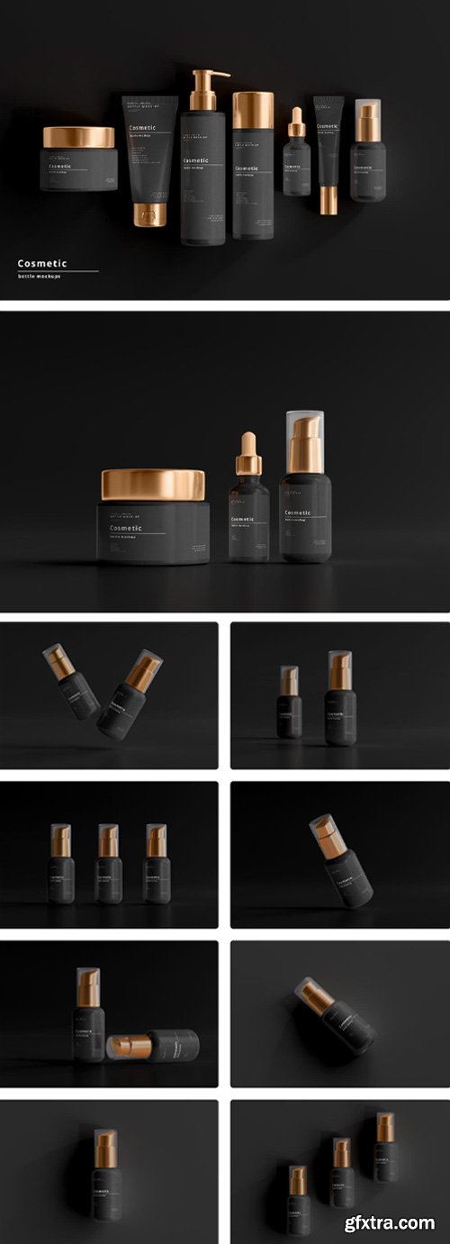 Mockupcloud - Dark Cosmetic Branding Mockups