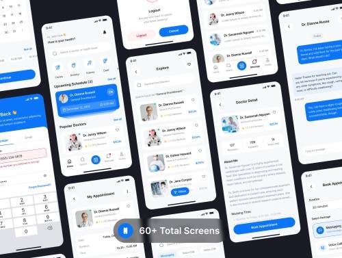 'Imedic - Health & Medical App UI Kit'