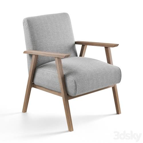 '3dsky Pro - Relaxed Lounge Chair - Natural Linen by COX & COX'