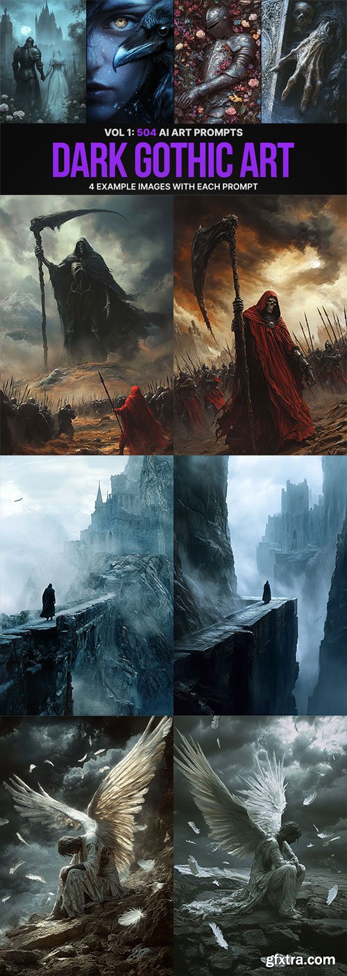 504 Ai Art Prompts For Dark Gothic Art