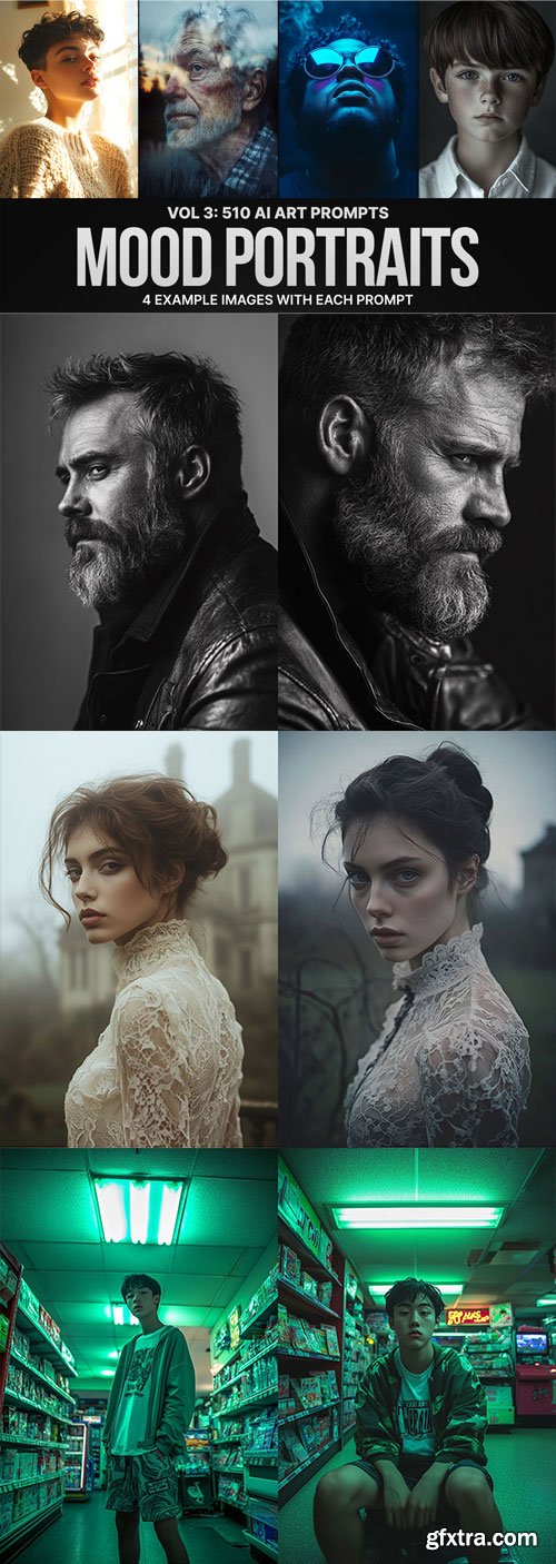 510 Ai Art Prompts For Mood Portraits Vol 3