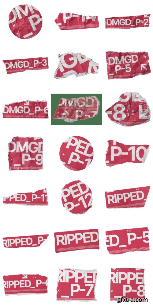 Martyr - Torn Paper III Mockup Pack