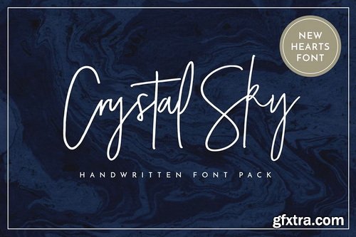 CreativeMarket - Crystal Sky Font (New Update!)