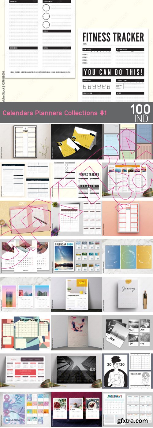 Calendars Planners Collections #1 100xIND