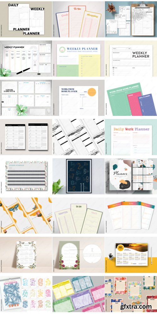 Calendars Planners Collections #1 100xIND