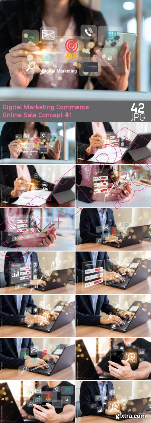 Digital Marketing Commerce Online Sale Concept #1 42xJPG