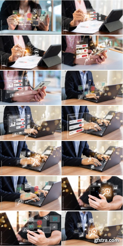 Digital Marketing Commerce Online Sale Concept #1 42xJPG