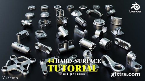 Artstation - 44 Hard surface kitbash + Full process Tutorial