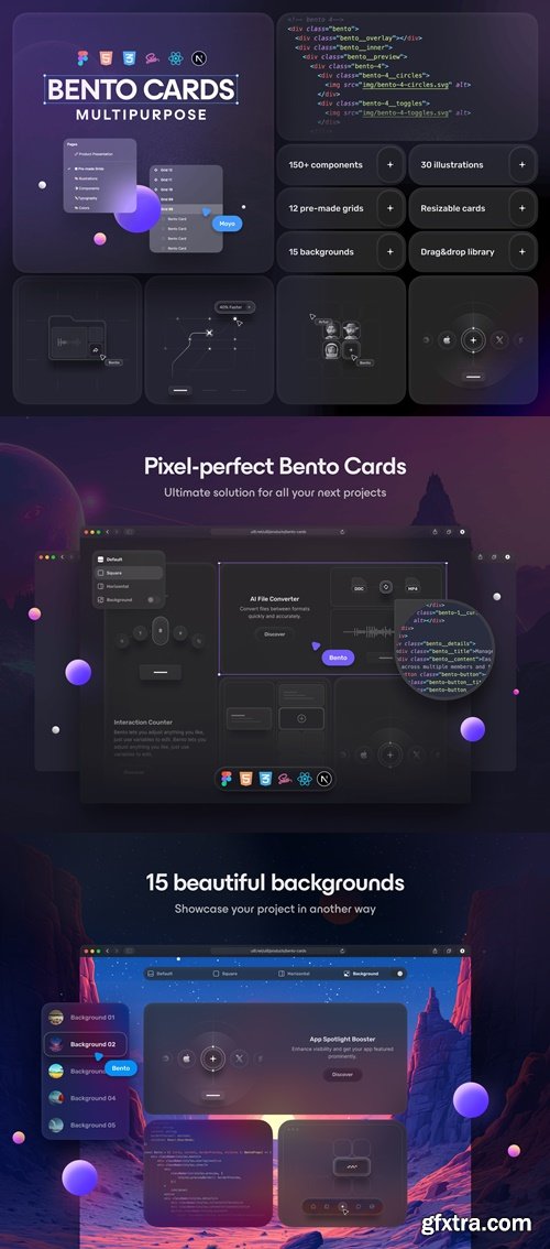 Bento Cards: Multipurpose Bento Cards: Multipurpose