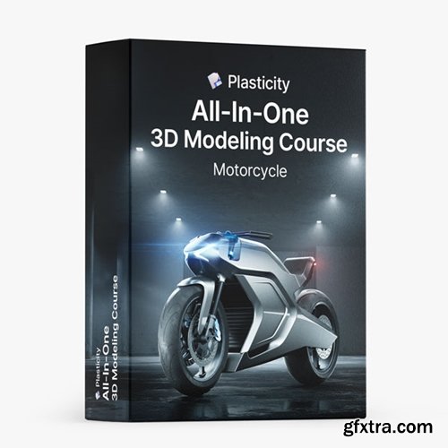 Gumroad - Plasticity - All-In-One Plasticity 3D Modeling Course - Motorcycle