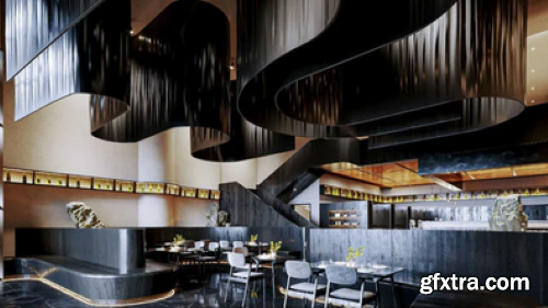 Fab - Black Restaurant Design for Unreal Engine