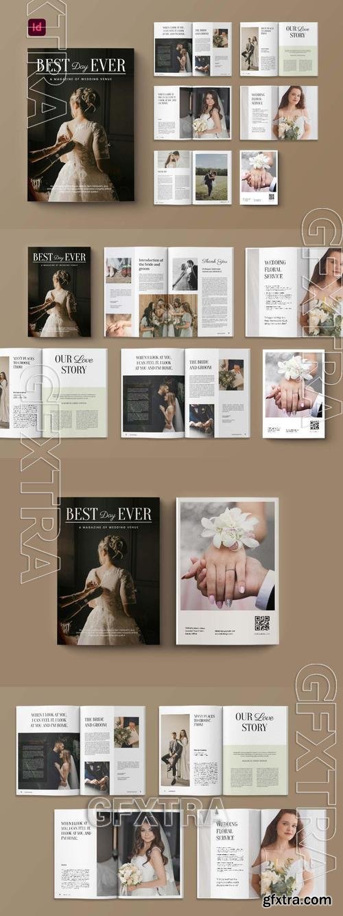 Wedding Day Magazine Template FN286W9 Wedding Day Magazine Template FN286W9