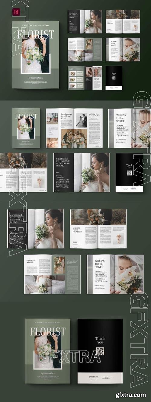 Wedding Florist Magazine Template NSJWZ2P Wedding Florist Magazine Template NSJWZ2P