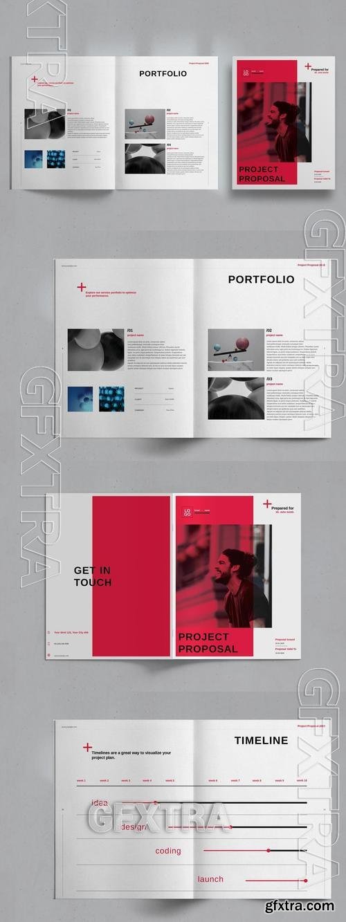 Red Project Proposal Brochure MEK49KP
