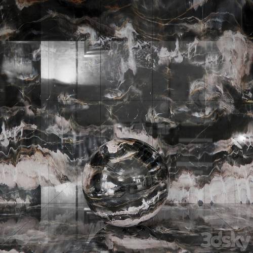 '3dsky Pro - Seamless Confusion Dark Marble Material'