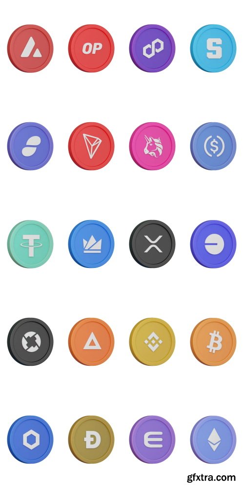 Iconscout - Crypto Coins 3D Icon Pack