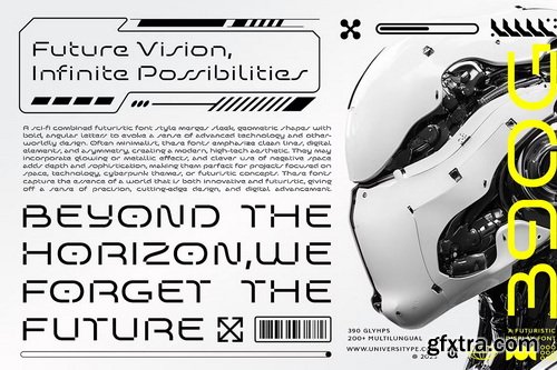 CreativeMarket - UT Defghio Nixav : A Futuristic Font