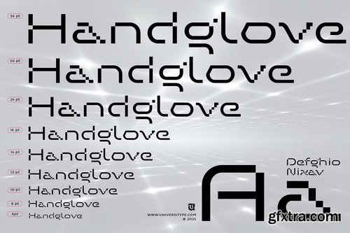 CreativeMarket - UT Defghio Nixav : A Futuristic Font