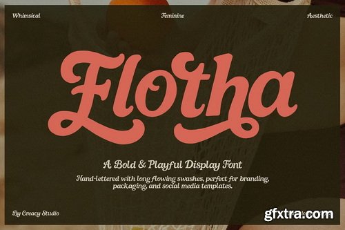 CreativeMarket - Flotha Bold & Playful Display Font