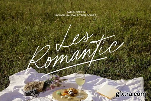 CreativeMarket - Les Romantic - Rough Handwritten Font