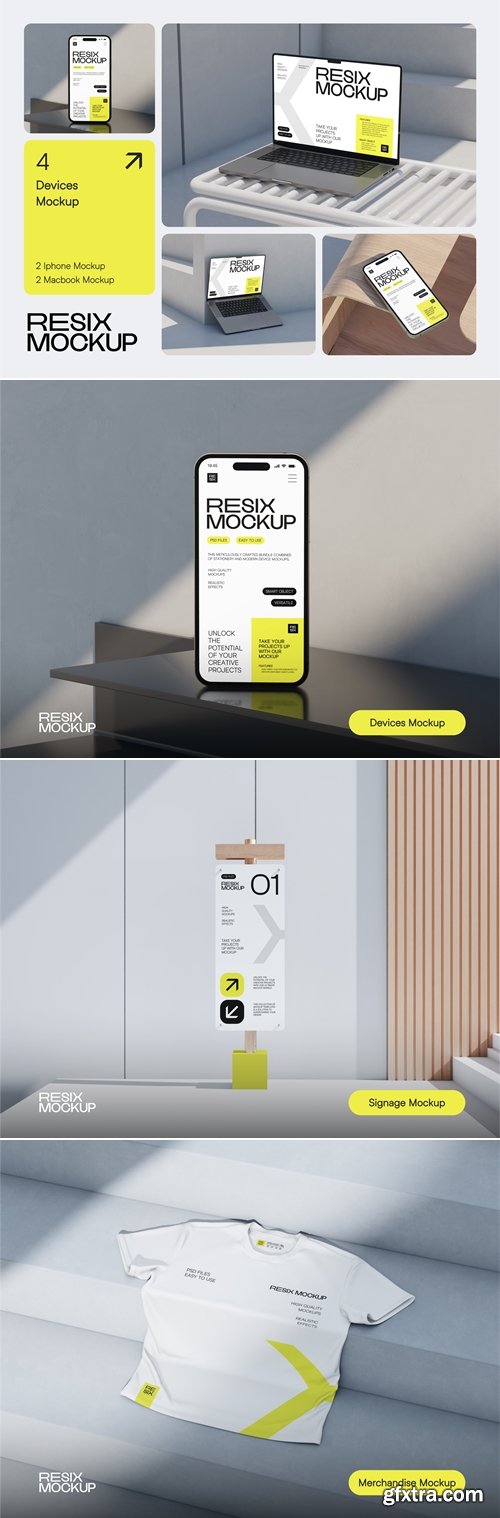 Resix - Clean Style Branding Mockup Bundle