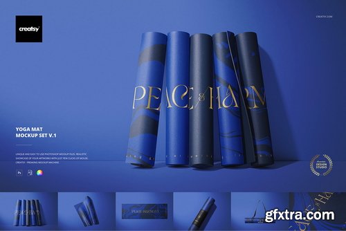 Creativemarket - Yoga Mat Mockup Set v.1 - 6837900