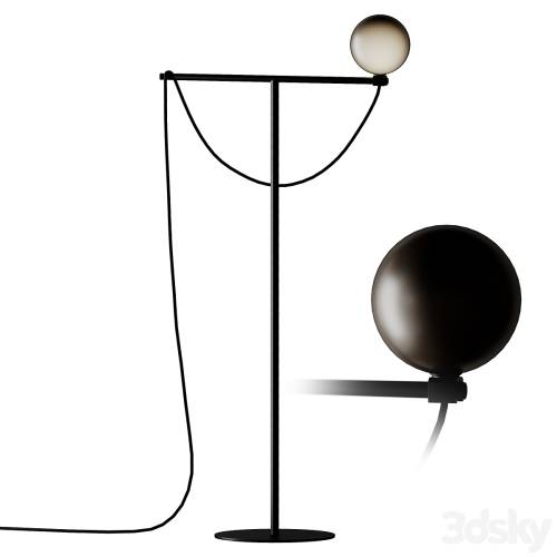 '3dsky Pro - Handvärk Globe Floor Lamp Black'