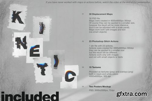 Sevenstyles - 70 Kinetic Pack Maps, Actions & Textures Mockup