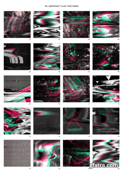 Rulebyart - Flux Video Glitch Background Textures