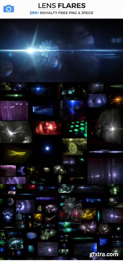 PHOTOBASH - Lens Flares 274xPNG, 29xJPG