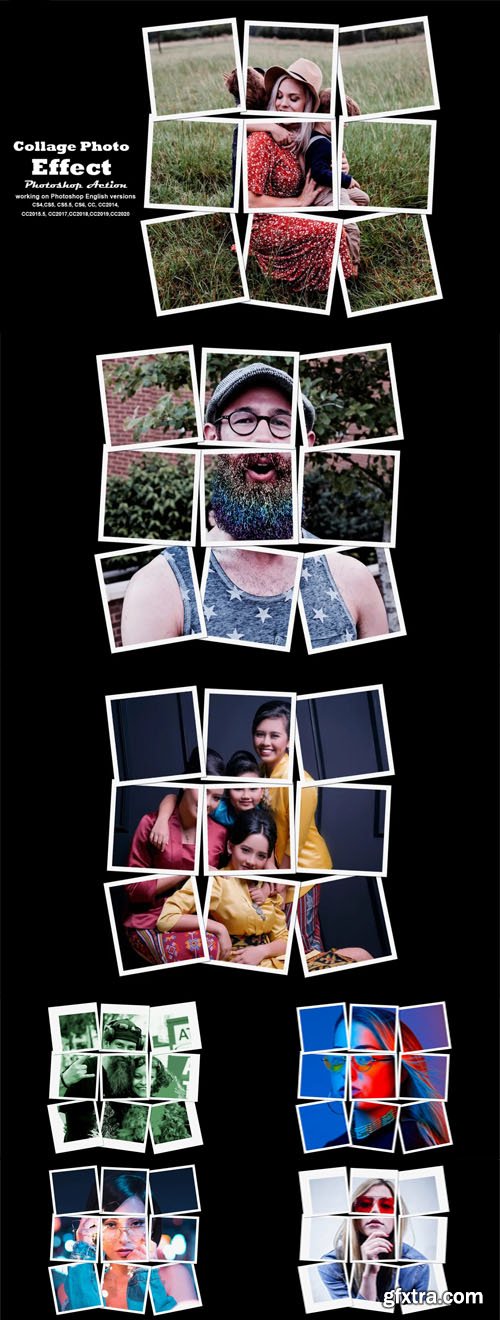 Collage Photo Effect - Photoshop Action