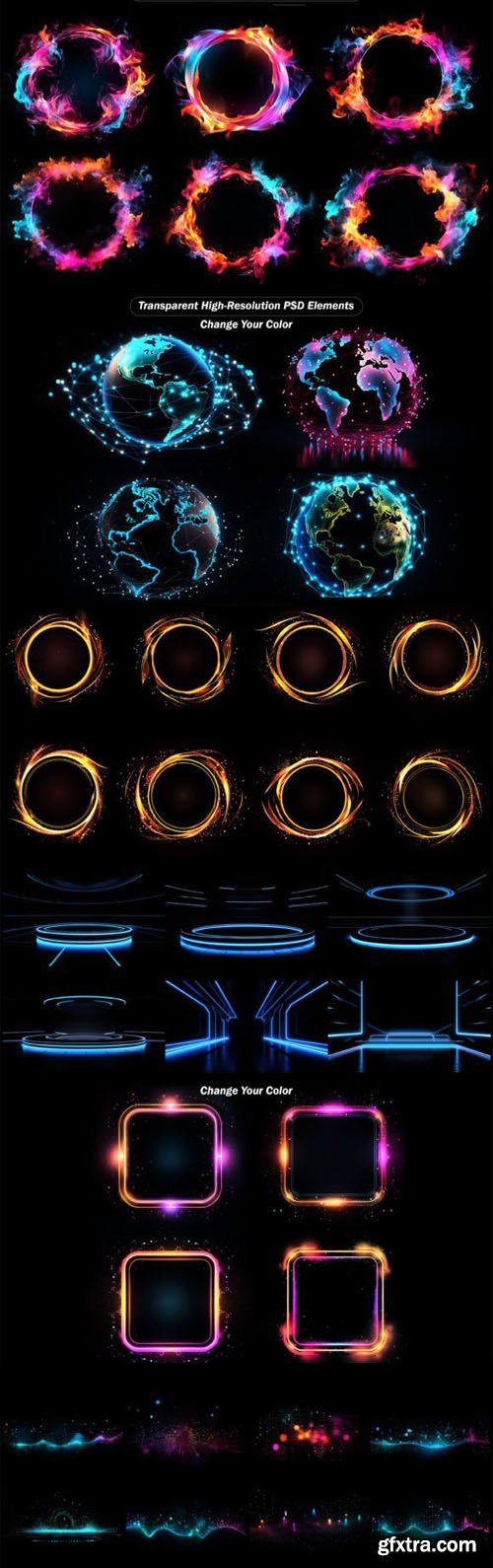 30+ Transparent Elements for Photoshop